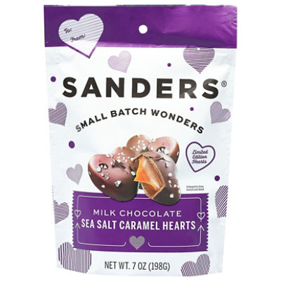 Milk Chocolate Sea Salt Caramel Heart - 7 Oz - Image 2