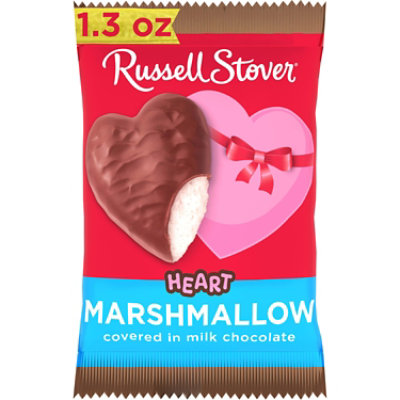 Russell Stover Valentines Day Milk Chocolate Marshmallow Heart - 1.3 Oz - Image 1