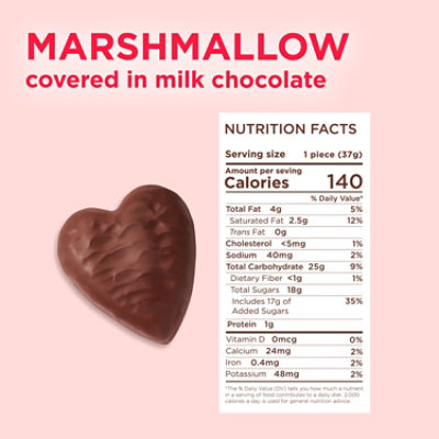 Russell Stover Valentines Day Milk Chocolate Marshmallow Heart - 1.3 Oz - Image 2