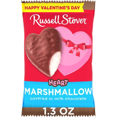 Russell Stover Valentines Day Milk Chocolate Marshmallow Heart - 1.3 Oz - Image 1
