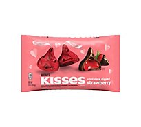 HERSHEY'S Kisses Extra Creamy Milk Chocolate With Strawberry Center Candy Bag - 9 Oz