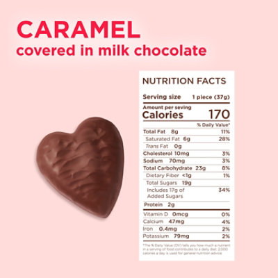 Russel Stover Milk Caramel Heart Bar - 1.3 Oz - Image 3
