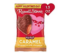 Russel Stover Milk Caramel Heart Bar - 1.3 Oz