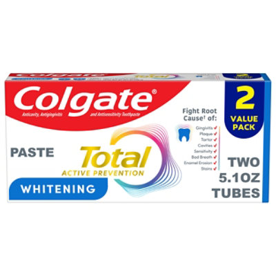 Colgate Total Whitening Toothpaste Twin Pack - 2-5.1 Oz - Image 1