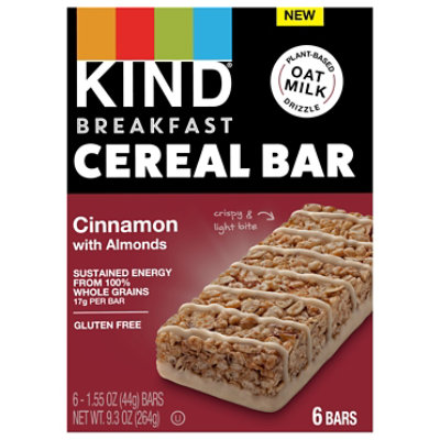 KIND Cinnamon With Almonds Cereal Bar - 6-1.55 Oz