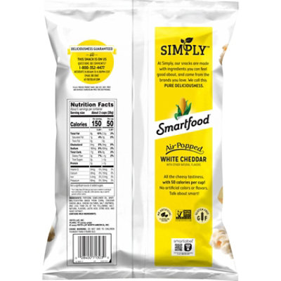 Smartfood Simply White Cheddar - 5.25 Oz - Image 5