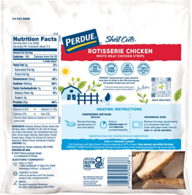 PERDUE Short Cuts Carved Chicken Breast - 8 Oz - Image 6