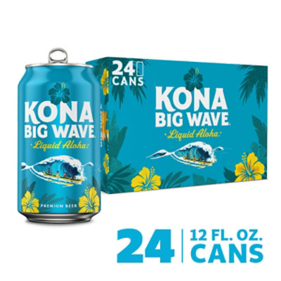 Kona Big Wave Premium Lager Beer Cans - 24-12 Fl. Oz. - Image 1