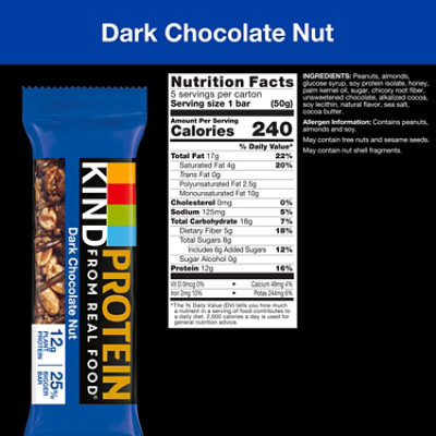KIND Dark Chocolate Protein Nut Bar - 8.8 Oz - Image 2