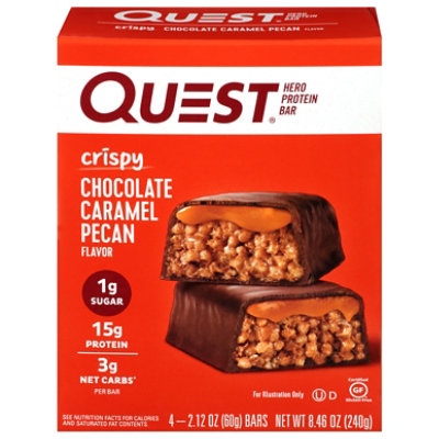 Quest Hero Chocolate Caramel Pecan Bar - 4-8.48 Oz - Image 3