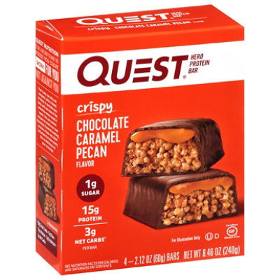 Quest Hero Chocolate Caramel Pecan Bar - 4-8.48 Oz - Image 1