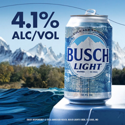 Busch Light American Lager Beer in Cans - 8 - 16 Fl. Oz. - Image 5