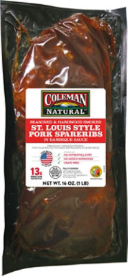 Coleman St Louis Style Pork Spareribs - 16 Oz - Image 2