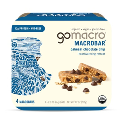Go Macro 4Count Oatmeal Choc Chip 4 Count - 2.3 Oz - Image 2