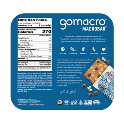 Go Macro 4Count Oatmeal Choc Chip 4 Count - 2.3 Oz - Image 6