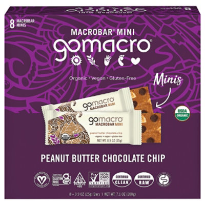 Go Macro 8Count Mini Pb Choc Chip Bar - 7.1 Oz - Image 2