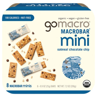 Go Macro Mini Oatmeal Chocolate Chip Bars 8 Count - 7.1 Oz - Image 3