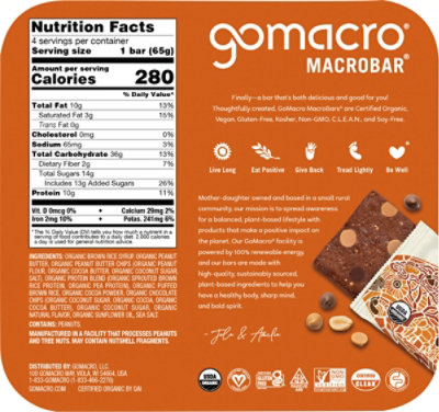 Go Macro 4Count Double Choc Chp & Pb 4 Count - 2.3 Oz - Image 5