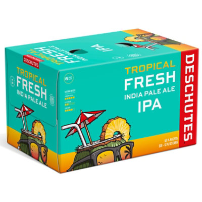 Deschutes Tropical Fresh Ipa Cans - 6-12 Fl. Oz. - Image 1