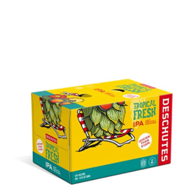 Deschutes Tropical Fresh Ipa Cans - 6-12 Fl. Oz. - Image 3