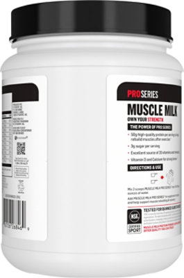 Muscle Milk Pro Series Slammin Strawberry Protein Powder 32 Lb - 32 OZ - Image 5