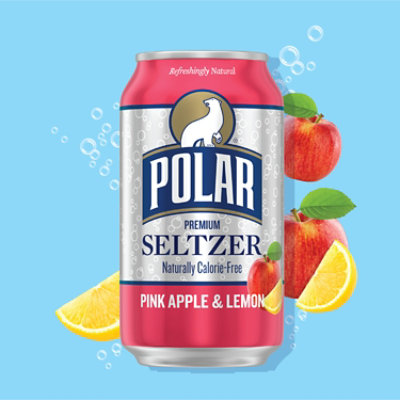 Polar Seltzer Pink Apple Lemon - 8-12 Fl. Oz. - Image 3