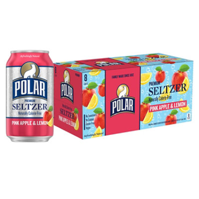 Polar Seltzer Pink Apple Lemon - 8-12 Fl. Oz. - Image 1