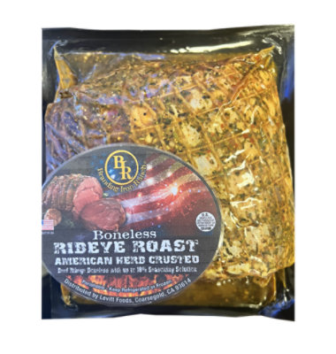 Branding Iron Ranch Beef Ribeye Roast Boneless American Herb Crusted - 3.5 Lb - Image 1
