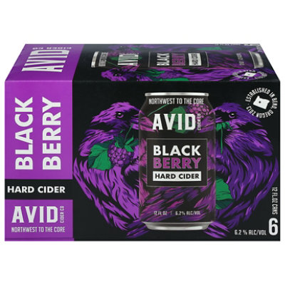 Avid Cider Blackberry 6 Count - 12 Fl. Oz. - Image 1