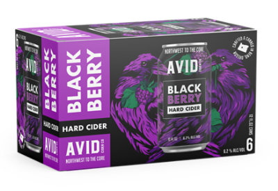 Avid Cider Blackberry 6 Count - 12 Fl. Oz. - Image 1