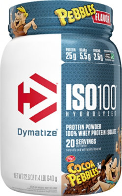 Dymatize ISO100 Cocoa Pebbles Whey Isolate Protein Powder - 1.4 Lb - Image 2