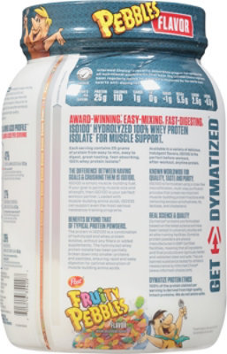 Dymatize ISO100 Fruity Pebbles Whey Isolate Protein Powder - 1.3 Lb - Image 6