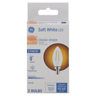 Ge Led 40w Sw Blunt Clear Tip - 2 CT - Image 3