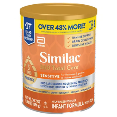 Similac 360 Total Care Sensitive Infant Formula Powder - 30.2 Oz - Image 2