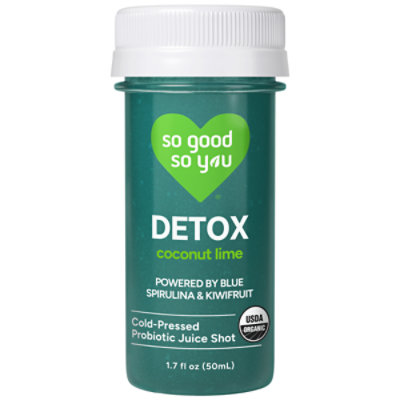 So Good So You Organic Detox Coconut Lime Probiotic Juice Shot - 1.7 Fl. Oz. - Image 2