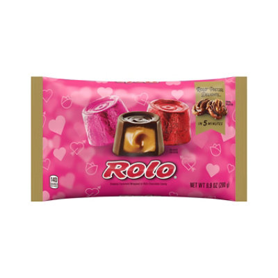 Rolo Rich Chocolate Caramels Valentines Day Candy Bag - 9.9 Oz - Image 1