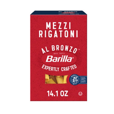 Barilla Al Bronzo Mezzi Rigatoni Pasta - 14.1 Oz - Image 1