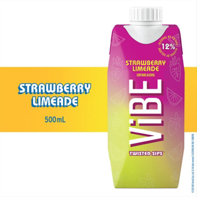 Vibe By Vendange Strawberry Limeade Tetra - 500 ML - Image 2