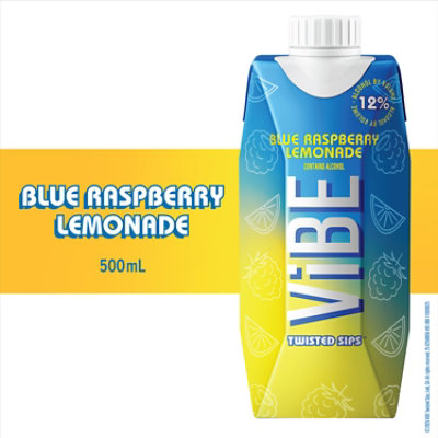 Vibe By Vendange Blue Raspberry Lemonade Tetra Wine - 500 ML - Image 2