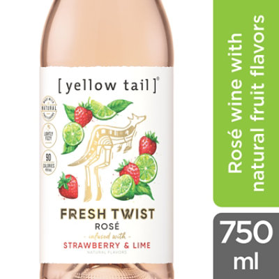 Yellow Tail Fresh Twist Strawberry & Lime Rosé - 750 Ml - Image 1