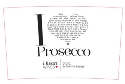 iHeart Wines Prosecco Brut DOC Wine Bottle - 750 Ml - Image 3