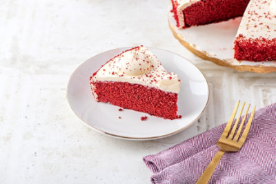 8 Inch 1 Layer Red Velvet Cake - 26.5 Oz - Image 4