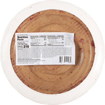 8 Inch 1 Layer Red Velvet Cake - 26.5 Oz - Image 2