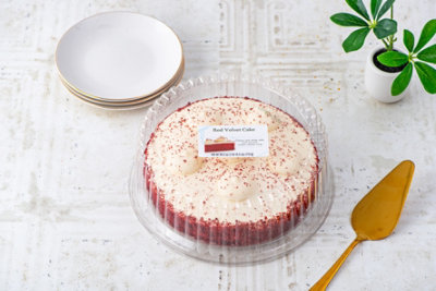 8 Inch 1 Layer Red Velvet Cake - 26.5 Oz - Image 3