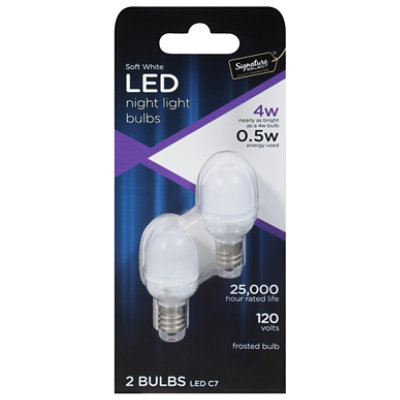 Signature SELECT Bulb Led 4w Night Light Clear - 2 CT - Image 3