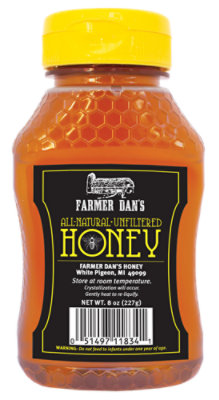 Farmer Dans Honey Squeeze 8oz - 8 OZ - Image 1