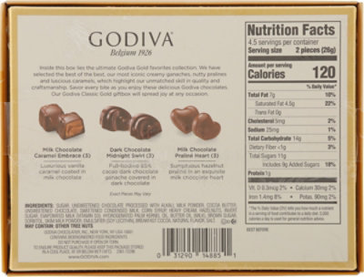 Godiva Classic Gold Collection Assorted Chocolates- 4 Oz - Image 6