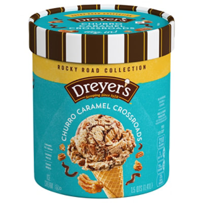 Dreyer's Rocky Road Collection Churro Dulce De Leche Drive Ice Cream 48fz - 48 FZ - Image 3