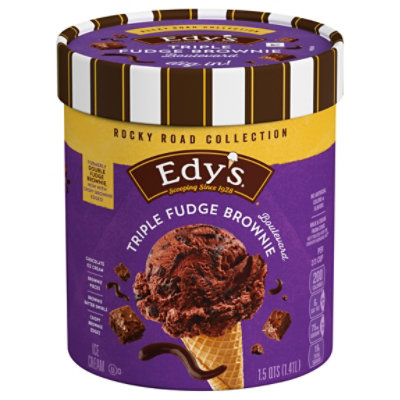 Dreyer's Rocky Road Collection Triple Fudge Brownie Boulevard Ice Cream 48fz - 48 FZ - Image 3