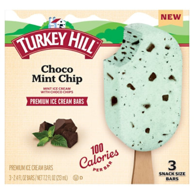 Turkey Hill Chocolate Mint Ice Cream Bars 3-2.4 Fz - 3-2.4 FZ - Image 3